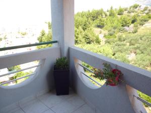 Balkón nebo terasa v ubytování Apartment Duje