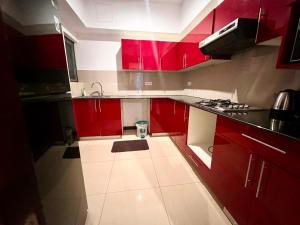Dapur atau dapur kecil di Colombo Skyline Luxury Apartments at On320 Union place