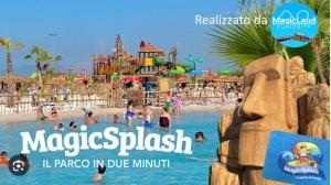 a group of people in the water at a water park at Giallo Sole in Colleferro