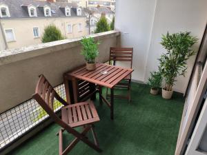 Balkón nebo terasa v ubytování Appartement cosy rénové, Angers centre