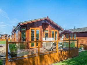 Bygningen som feriehuset ligger i