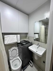 Koupelna v ubytování Eu & El Condo