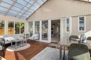 an open living room with a glass ceiling at OH514-Hadsund-Ryttermarken-37 in Hadsund