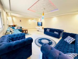 Khu vực ghế ngồi tại villa duplex
