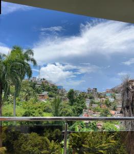 a view of a city from a balcony at Apartamento la familia 2 in Santa Bárbara de Samaná