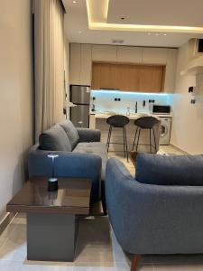 Posezení v ubytování شقة أنيقة بغرفتين نوم - الطائف