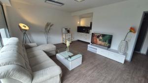 Televisyen dan/atau pusat hiburan di Ferienoase mit Garten - Ihr Tor zum Sauerland