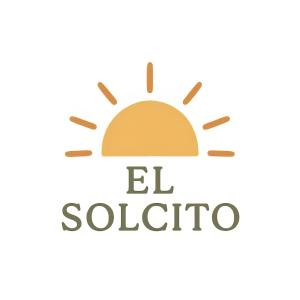 a logo of the sun with the text el salato at Cabaña El Solcito, con parque y pileta compartida in Chascomús