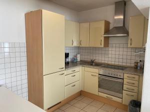 Η κουζίνα ή μικρή κουζίνα στο Apartment 9 at Cologne Cathedral