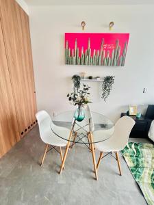 Posezení v ubytování Loft Reforma Embassy USA