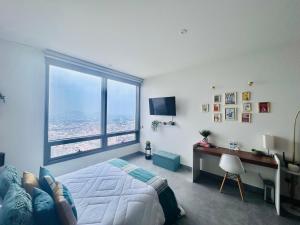 TV a/nebo společenská místnost v ubytování Loft Reforma Embassy USA