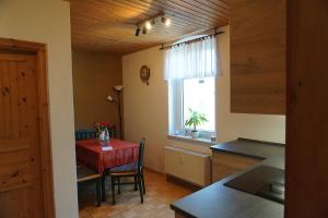 Dapur atau dapur kecil di Ferienwohnung Ufer - Urlaub in der Sächsischen Schweiz