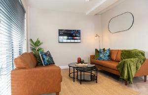 Khu vực ghế ngồi tại Penthouse Apartment with Roof Terrace Belfast City Centre