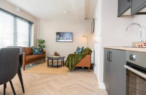 Nhà bếp/bếp nhỏ tại Penthouse Apartment with Roof Terrace Belfast City Centre