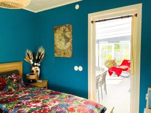 Ένα ή περισσότερα κρεβάτια σε δωμάτιο στο 4 star holiday home in TVÄRRED
