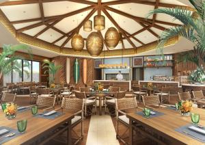 Restaurace v ubytování PGM Hotel Resort Okinawa
