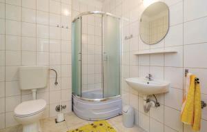 Koupelna v ubytování Apartments Valiža