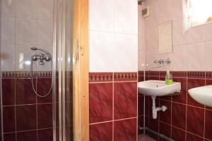 un baño con ducha y lavabo en Chowańcówka, en Poronin 49 fotos más