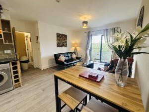 Kuchyň nebo kuchyňský kout v ubytování Grand Central Apartments