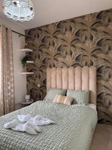 Ένα ή περισσότερα κρεβάτια σε δωμάτιο στο Lunja vibe +20 φωτογραφίες