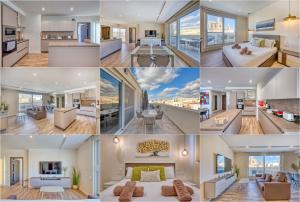 un collage de fotos de una casa en Stella Maris - 'Star of the Sea' Penthouse-Sliema, en Sliema