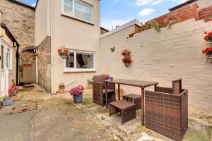 Bygningen som feriehuset ligger i