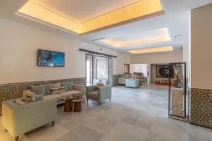 Khu vực ghế ngồi tại Amanar Hôtel & Spa Ouarzazate