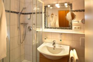 Koupelna v ubytování Kur- und Wellnesshotel Förch