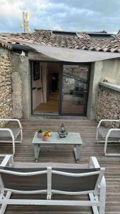 Μπαλκόνι ή βεράντα στο Spacieuse maison de ville