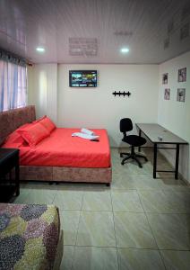 Postel nebo postele na pokoji v ubytování Fly & Stay Bogota APT 1 + 8 fotografií