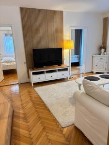 モスタルにあるBonita Apartmentsのリビングルーム(薄型テレビ付)