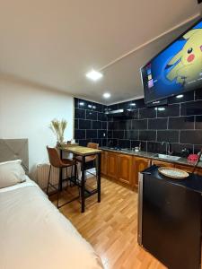 Una cocina o cocineta en Punta Arenas loft