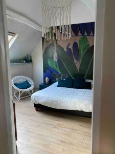 Postel nebo postele na pokoji v ubytování 29 La Parenthèse Maison Vernon, Giverny