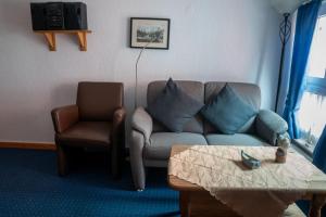 Χώρος καθιστικού στο Ferienwohnung " Luv "