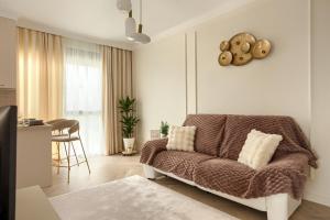 Χώρος καθιστικού στο ARI Luxury Apartment with Balcony