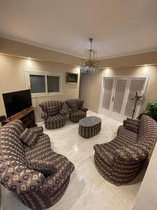 Posezení v ubytování Single Room in Downtown