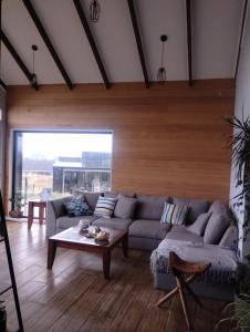 Una sala de estar con un sofá y una mesa de café. en Lomas de Puerto Varas, en Puerto Varas 5 fotos más