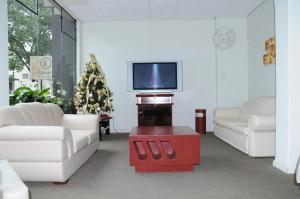 TV a/nebo společenská místnost v ubytování Hotel Elite