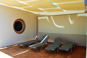 A seating area at Villa-Palaiochora