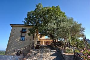 un edificio con un árbol delante de él en Il Poggio Country Resort en Graniti