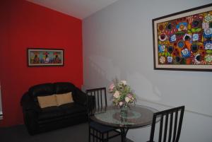 Χώρος καθιστικού στο Apart Hotel Valle Verde PLANES DE RENDEROS