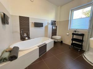 Koupelna v ubytování Ferienhaus Fei schö Hirschaid