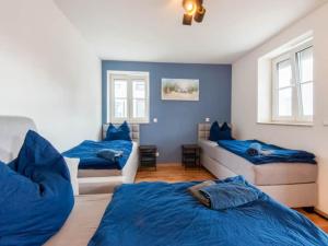 Postel nebo postele na pokoji v ubytování Moderne Ferienwohnung Maria Legoland 70m2 & Moderne Monteurzimmer 80m2 - 2-12 Gäste