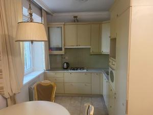 Kuchyň nebo kuchyňský kout v ubytování Шикарна квартира в центрі міста + 2 fotografie