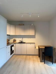 Kuchyň nebo kuchyňský kout v ubytování Cozy Apartment Close to Torp, Sandefjord&Tønsberg