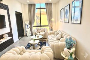 Χώρος καθιστικού στο Cloud Nine Residence