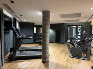 Fitness centrum a/nebo fitness zařízení v ubytování Baltic Riviera Apartments - deluxe with top tarrace river view and fitness gym