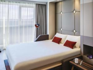 Voodi või voodid majutusasutuse Aparthotel Adagio Edinburgh Royal Mile toas