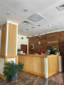 an office with a reception counter in a lobby at City Plaza in Botevgrad