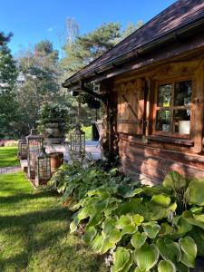 Zahrada ubytování Domek LAVENDA z widokiem na rzekę - Basen, Jacuzzi, Sauna - Magiczny ogród - 0,5ha prywatnej przestrzeni